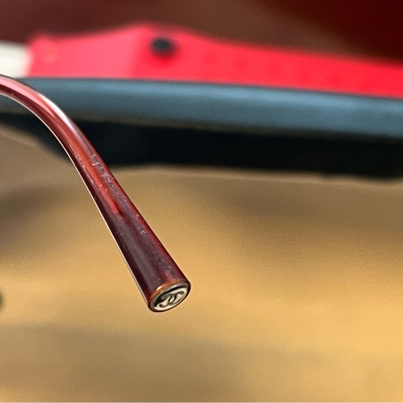 CHANEL Glasses Eyeglass Frames Coco Mark Rimless 2027 c 147 54 18 130 w/ Case - Picture 14 of 16